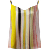 Art Stripes Silk Camisole